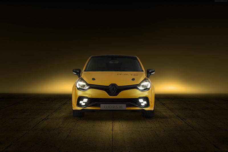Renault Clio RS 16, Hot hatch, 4K, yellow
