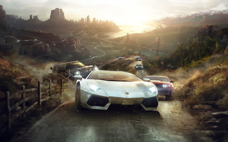 The Crew, video games, sky, scenics - nature, transportation, silver, architecture, land vehicle, motor vehicle, nature, Chevrolet Camaro, mountain, day