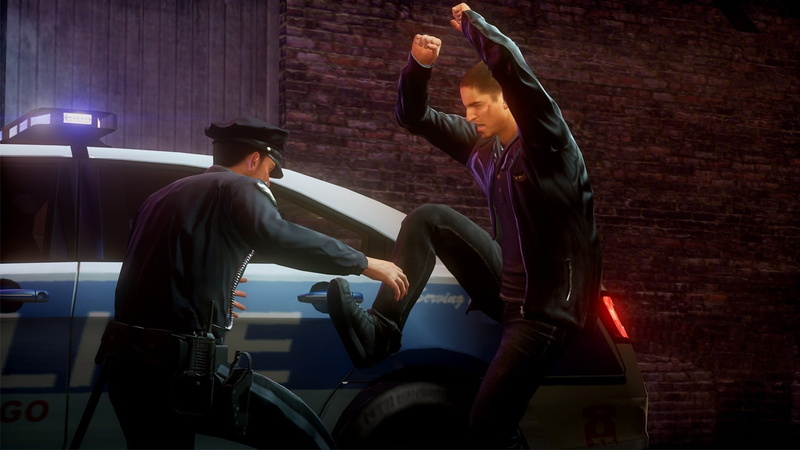 scene, leisure activity, car, side view, three quarter length, casual clothing, mode of transportation, police, standing, adult, young men, illuminated