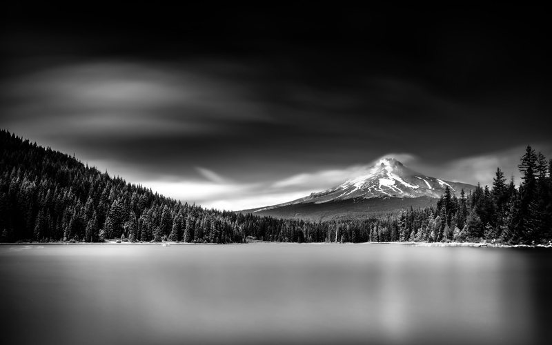 water, snowcapped mountain, sky, plant, environment, no people, scenics - nature, tree, 4K, winter, snow, mountain, nature, graycale, mountain peak, mountain range