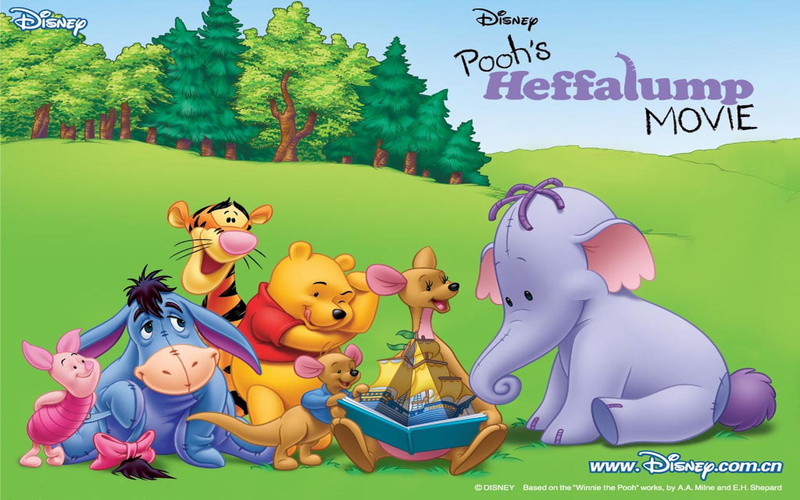 desktop, cartoon, s, movie, pooh, 1080P, disney, heffalump, walt, hd