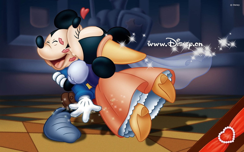  disney, kisses, mouse, love, background, minnie, mickey, 1080P, hd