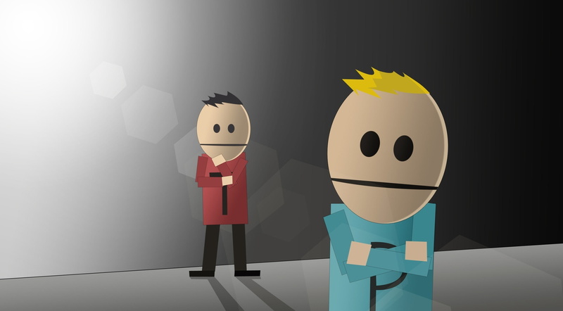 craft, toy, no people, Philip, cartoon, Park, creativity, architecture, two, robot, anthropomorphic, hd, 2K, character, male, South Park, shadow, art and craft