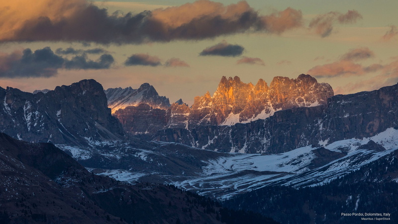 passo, pordoi, italy, dolomites, Mountains, 2K