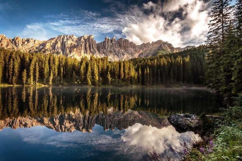 italy, nova, 1080P, adige, mountains, trentino alto, reflection, levante