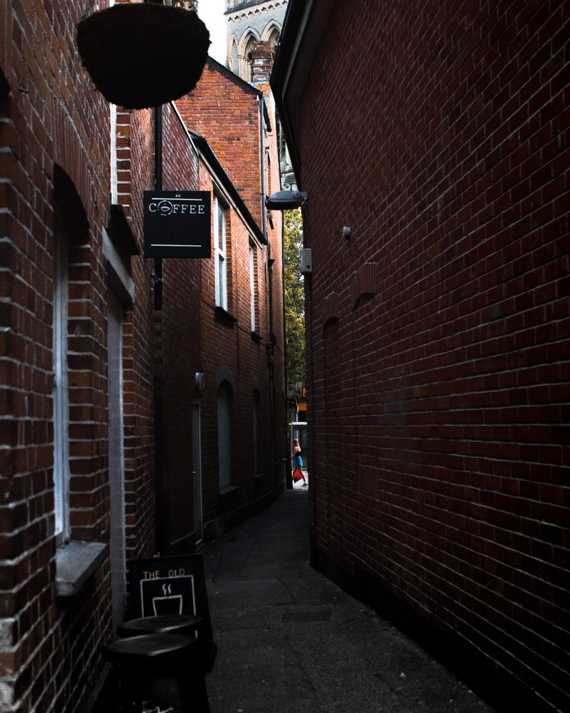 subject, architecture, alley, street, cornwall, direction, 4K, residential district, leading, wall - building feature, white, city, light, footpath, shadow