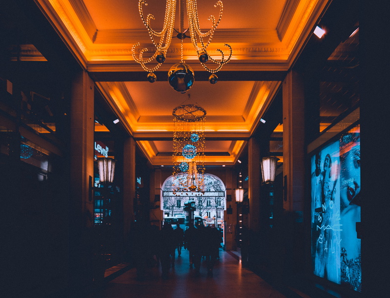 ornate, ceiling, men, building, 5K, indoors, room, leads, tourist, light, luxury, hallway, travel, corridor, architecture, interior, tourism, sillouette