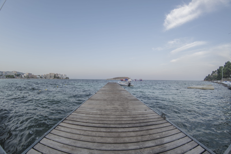 beauty in nature, wood - material, the way forward, jetty, wood paneling, sea, tranquility, pier, boat, diminishing perspective, day, dock, majorca, incidental people