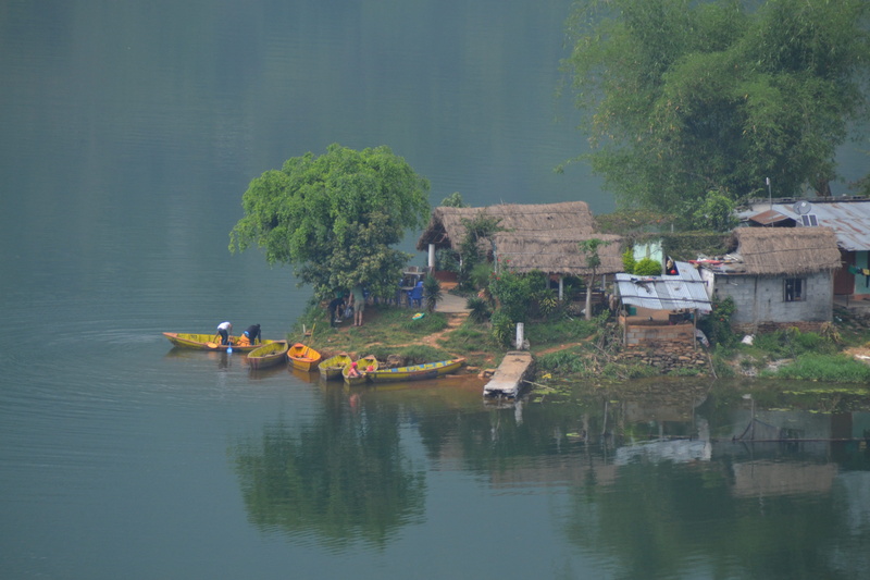 Fishing Village, plant, begnas tal, men, house, Nepal, architecture, day, landscape, waterfront, tree, lake, river, Begnas, village, outdoors, nature, rural Scene