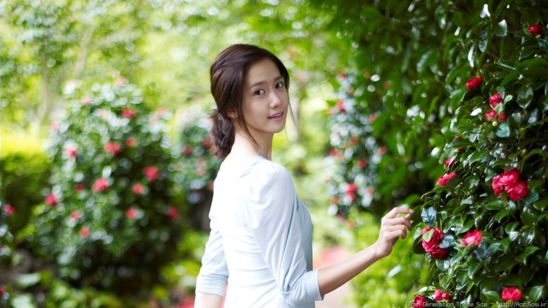 girls, 2K, snsd, hd, im, women, asians, generation, art, yoona, nature, flowers, garden