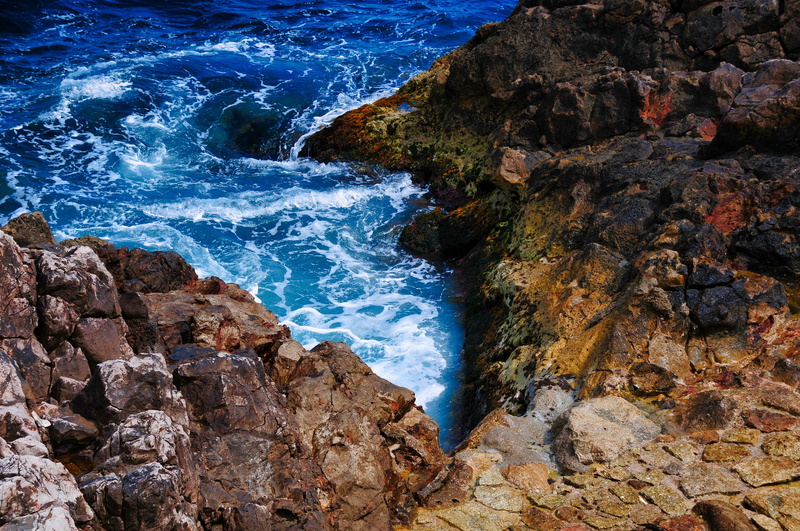 ocean, sky, nice, outdoors, blue, rock formation, side, aquatic sport, roche, france, no people, landscape, sand, holiday, bay, marseille, turquoise, motion