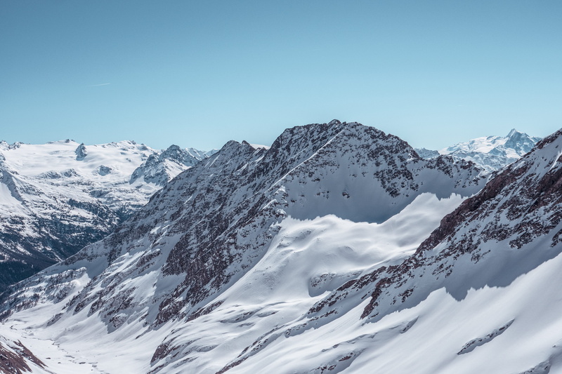 5K, snowcapped mountain, mountain range, mountains, monte berrio blanc, glacier, day, berrio blanc, slope, alps, tranquil scene, peak, tranquility, formation