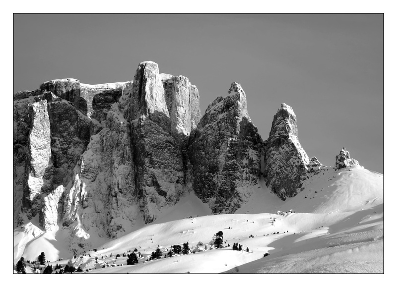 selva gardena, mountains, view, beauty in nature, real people, tranquil scene, sella group, snow, winter, auto post production filter, wintry, sella, alpine panorama