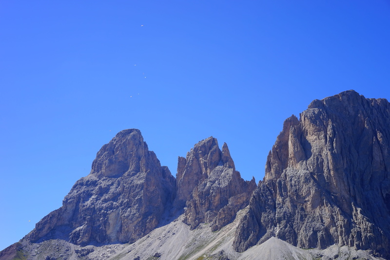 mountain, dolomites, mountain range, blue, idyll, nature, mountain peak, sky, beauty in nature, outdoors, clear sky, landscape, scenics - nature, winter