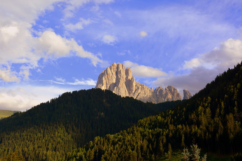 tranquility, formation, mountain range, plant, coniferous tree, forest, rock, clouds, cloud - sky, 4K, outdoors, land, pine woodland, no people, mountains