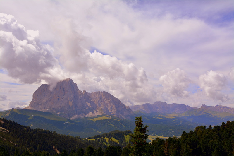 italy, dolomites, no people, tree, tranquility, sky, outdoors, cloud - sky, tranquil scene, scenics - nature, clouds, plant, environment, rock, mountain peak