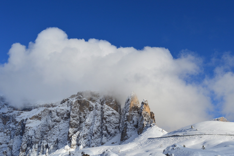 sella group, high mountains, scenics - nature, covering, mountains, nature, cold temperature, beautiful, mood, beauty in nature, environment, mountain peak