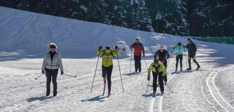 outdoor, outdoors, 5K, cross country, people, nature, cold temperature, toblach, cold, land, winter sport, leisure activity, real people, skiing, country