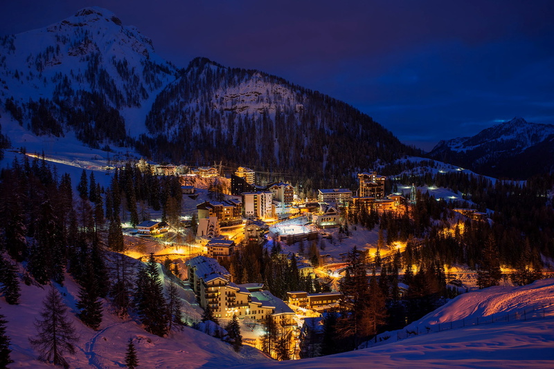 Alps, Orobie, Lombardia, snowcapped mountain, vacations, illuminated, hill, plant, mountain Peak, near, lapse, sky, no People, Lombardy, village, time