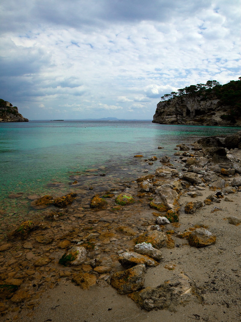 scenics - nature, water, solid, mediterranean, balearic islands, day, tranquil scene, portas vels, beach, nature, sky, outdoors, landscape, rock formation