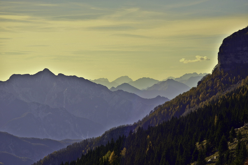 outdoors, scenics - nature, no people, majestic, cloud - sky, landscape, sunset, idyllic, mountain peak, italy, tranquility, sella nevea, alps
