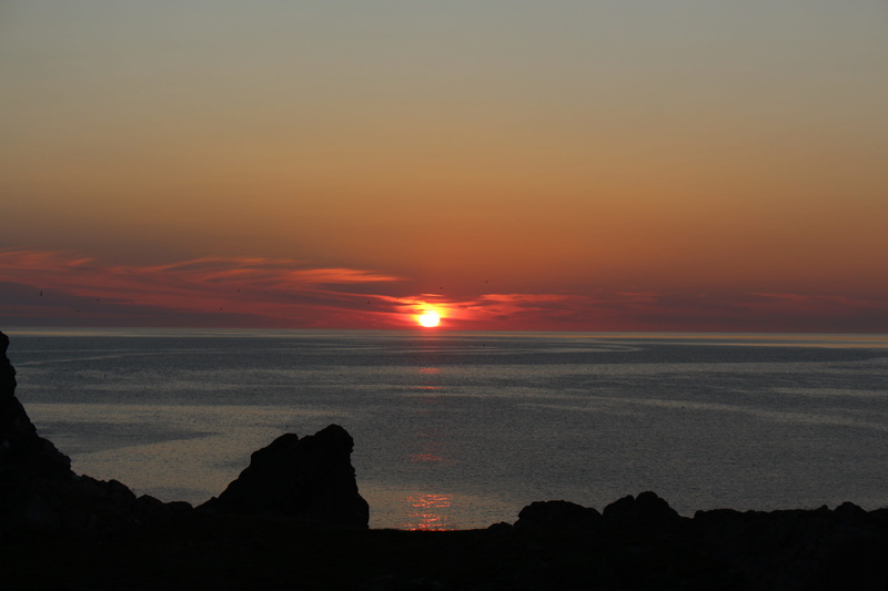 sunset, atlantic, nature, idyll, water, 5K, bonavista, cloud - sky, beach, horizon, newfoundland, idyllic, horizon over water, scenics - nature, romantic