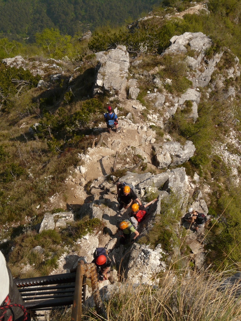 steep, solid, climbing platform system, wire rope, leisure activity, day, hiking, climbing harness, activity, head, narrow, climbing equipment, via ferrata