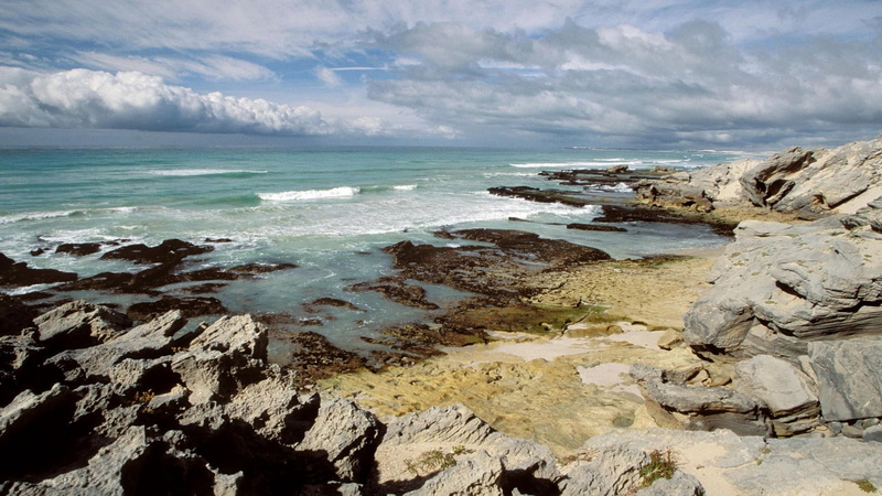 rocks, coast, beaches, cliffs, nature, 1080P, jagged, seashore, nature and landscapes