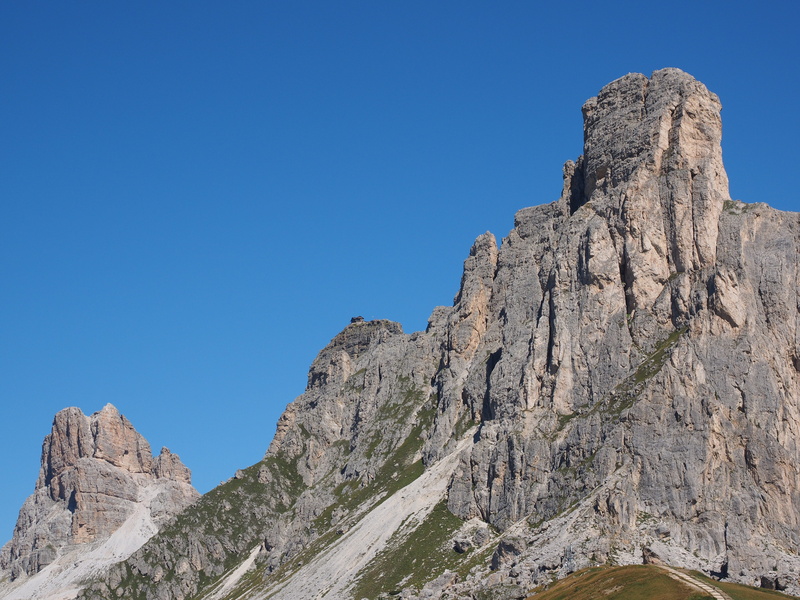 rock - object, day, eroded, mountain, mountains, rock formation, 4K, non-urban scene, scenics - nature, solid, tranquility, passo di giau, south tyrol