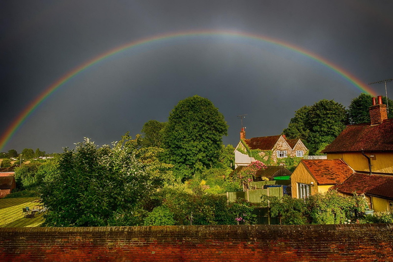 rainbow, incredibly, nature and landscapes, zjawiska, 1080P, natura, naturalne, tecza, beautiful