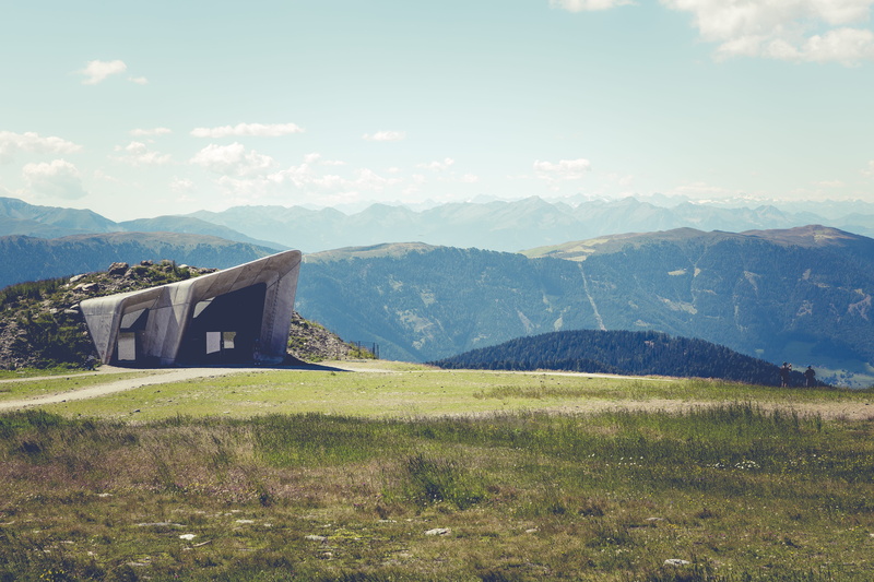 tranquil scene, summertime, environment, italy, outdoors, forest, rock mass, cloud - sky, landscape, formation, architecture, country, no people, kronplatz