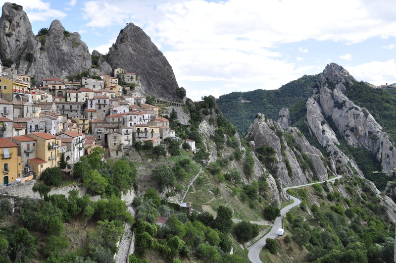 city, house, rock, no people, townscape, plant, basilicata, rock formation, tree, mountain, architecture, landscape, land, cloud - sky, nature, formation