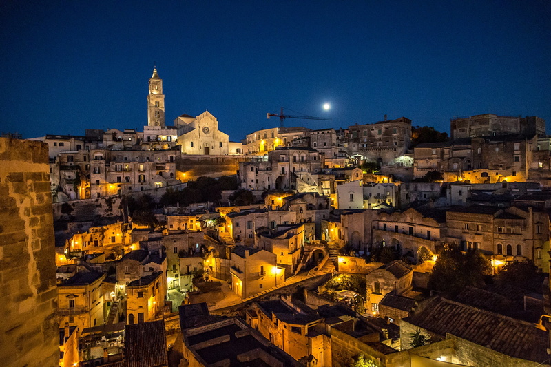 moonlight, 1080P, Basilicata, Matera, Italy