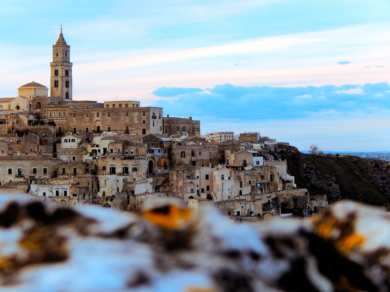 sassi, matera, cave, sky, overview, the past, focus on background, european, history, building, rough, day, capital, water, old, residential district, travel destinations