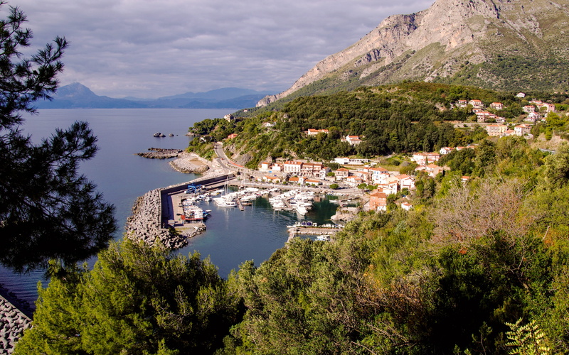 outdoors, water, porto di maratea, beauty in nature, boats, town, Porto, blue, no people, 2K, nautical vessel, day, europe, growth, plant, italy, coastline
