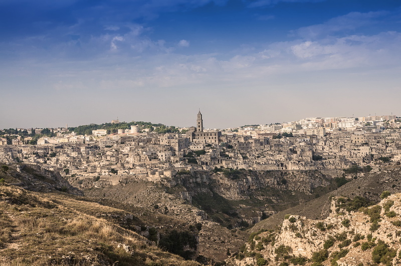 building, travel, no people, aerial view, cloud - sky, building exterior, Matera, Sassi, Basilicata, history, architecture, travel destinations, sky, residential district