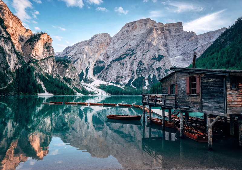 sudtirol, nature, reflection, vacations, nautical Vessel, transportation, outdoors, lake, near, tranquil Scene, mountain, body, transport, water, sky, europe