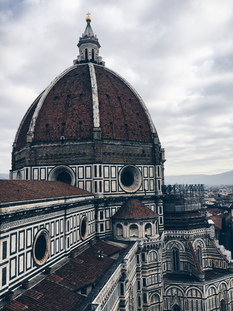italy, dome, architecture, building, building exterior, skyline, arch, cloud - sky, church, tourism, outdoors, nature, campanile di giotto