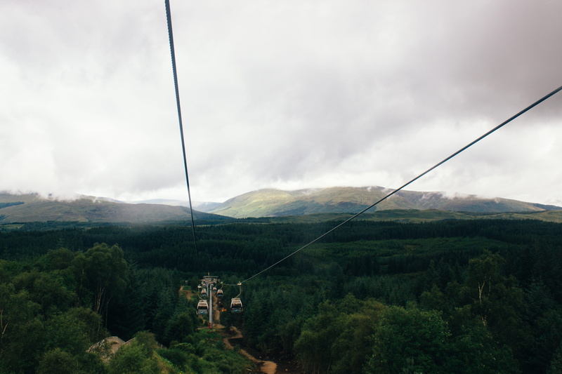 idyllic, land, ben nevis, scenics - nature, sky, cloud - sky, cable, 4K, day, plant, landscape, environment, tranquil scene, forest, outdoors, spean bridge