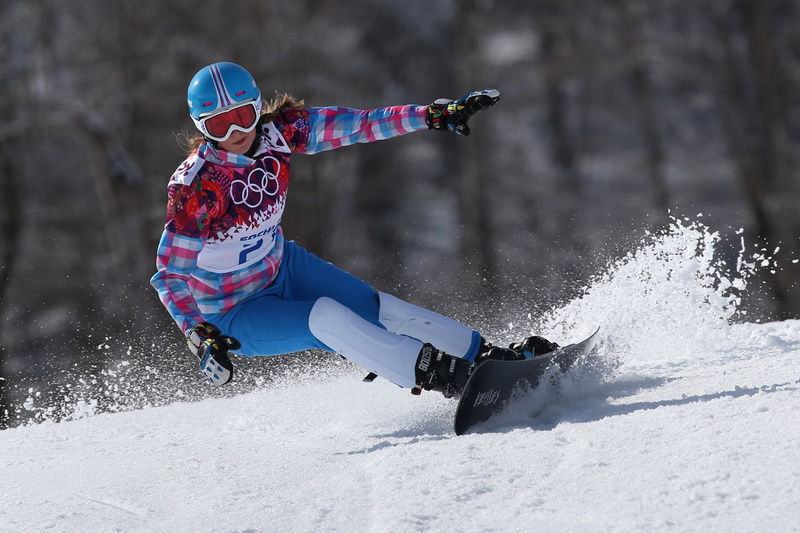 The XXII Winter Olympic Games, 2K, Russia, Snowboarding:parallel giant slalom, Alena Zavarzina, Sochi 2014