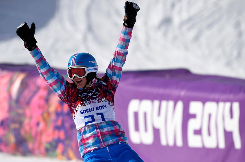 The XXII Winter Olympic Games, Snowboard, Alena Zavarzina, parallel giant slalom, 2K, Sochi 2014, Russia