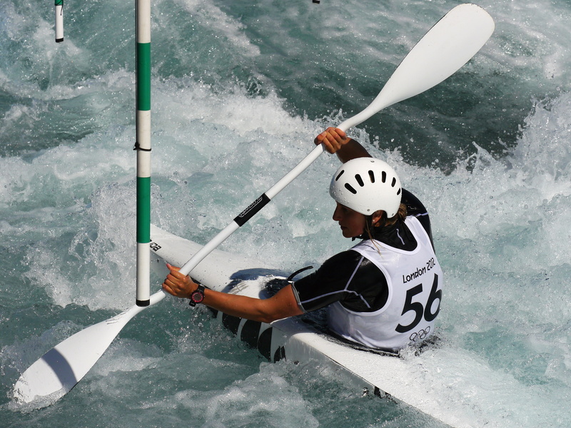 real people, aquatic sport, people, swimming pool, whitewater slalom, high angle view, waterfront, sport, nature, lifestyles, adventure, motion, nautical vessel