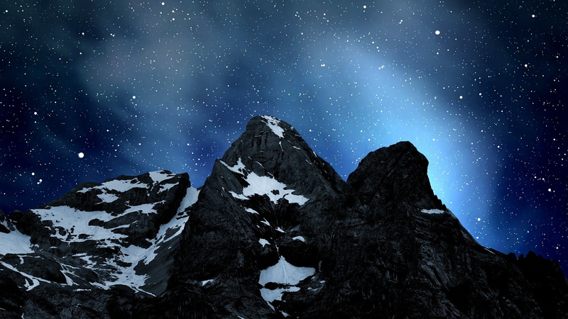 starry night, europe, environment, winter, star, night sky, canazei, cold temperature, no people, mountain peak, snowcapped mountain, formation, italy