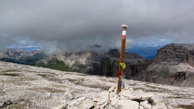 day, sass pordoi, sella ronda, mountain range, nature, wood plug, rock formation, scenics - nature, activity, landscape, beauty in nature, sky, outdoors