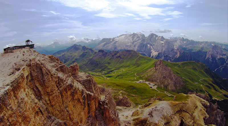 trentino, mountain, rock, no people, beauty in nature, 4K, aerial, non-urban scene, rocks, tranquility, nature, peak, travel destinations, mountain range