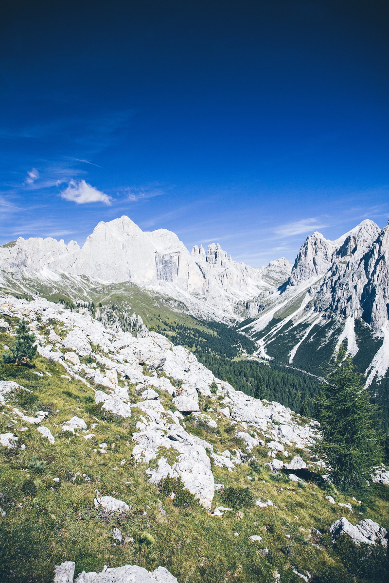 mountain range, abies, winter, formation, ice, tranquility, blue, clear sky, peak, outdoors, cold temperature, nature, daytime, 4K, ranges, latemar, beauty in nature