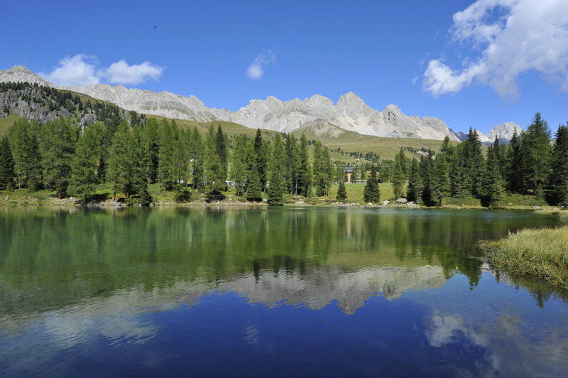 Landscape, extreme Terrain, blue, travel destinations, waterfront, summer, tranquility, day, idyllic, cloud - sky, lake san pellegrino, Lake, national Park
