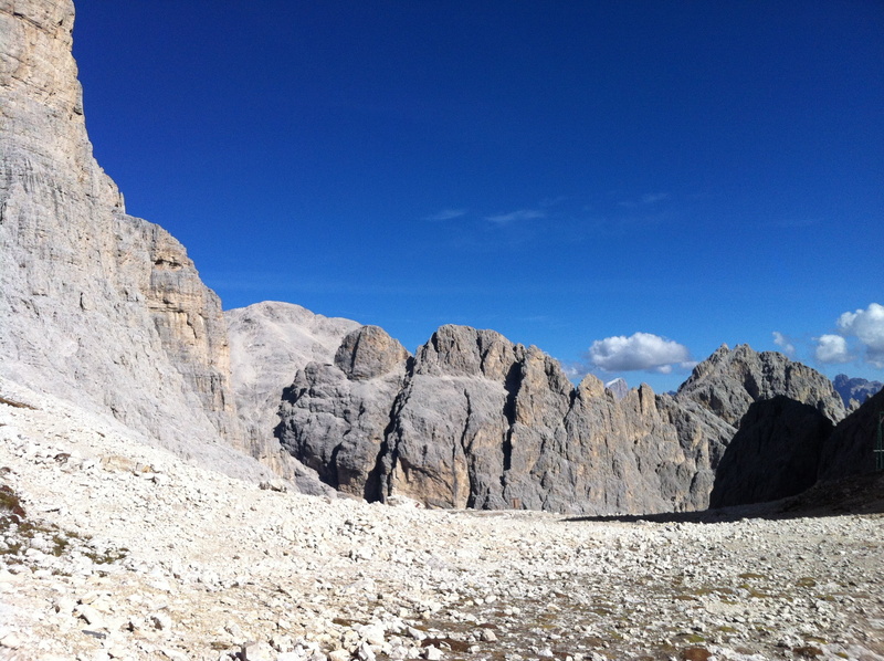 south tyrol, italy, outdoors, rock formation, environment, 2K, tranquility, summer, dolomites, tree, val di fassa, blue sky, tranquil scene, vista, dry