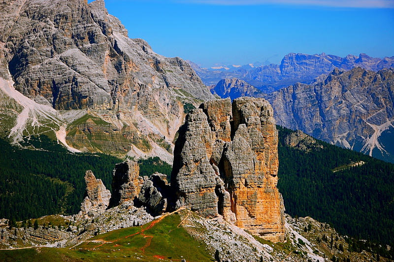 tofana, environment, outdoors, rock, summer, plant, landscape, sky, 2K, rubble field, hiking, alpine, chinque torre, gray, formation, karg, solid, travel destinations