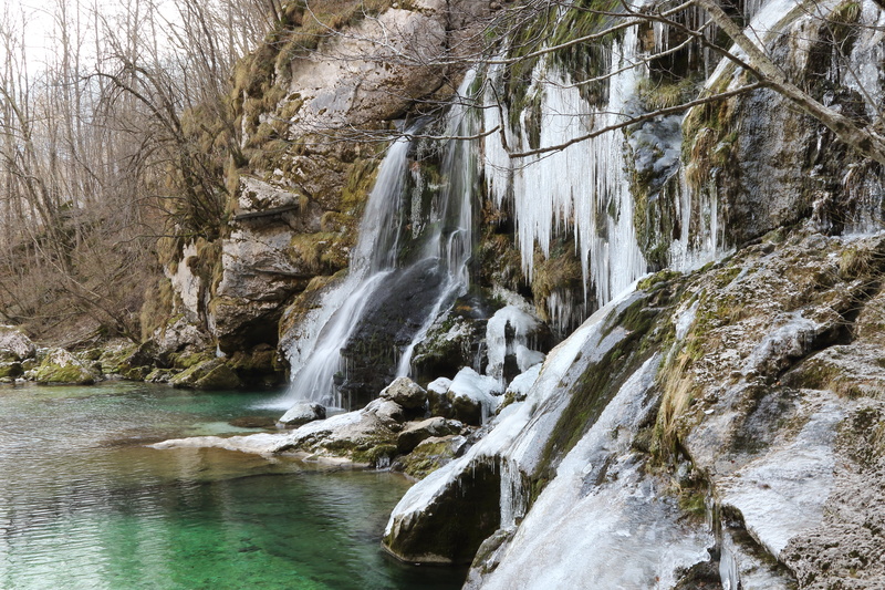 nature, tree, near, D Mark, 5K, forest, Mark II, stream, false, landscape, Waterfall, brown, cascata, scenics, river, Slovenia, Virje, torrente, Canon 7